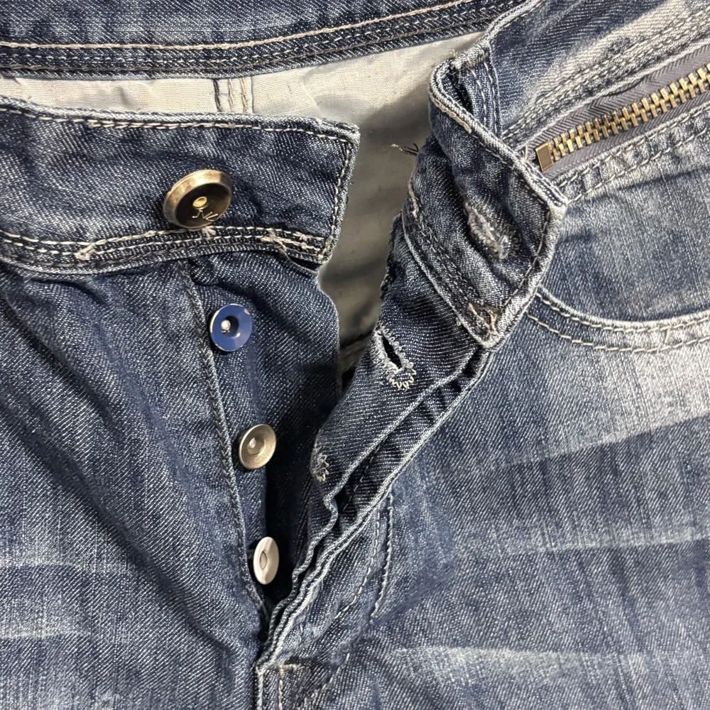Original Denim Brand JVZ Men's Medium Wash Blue Denim Jeans Shorts Waist 31
